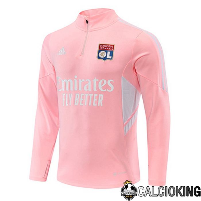 Felpa Allenamento Homme Lyon OL Rosa 22/23