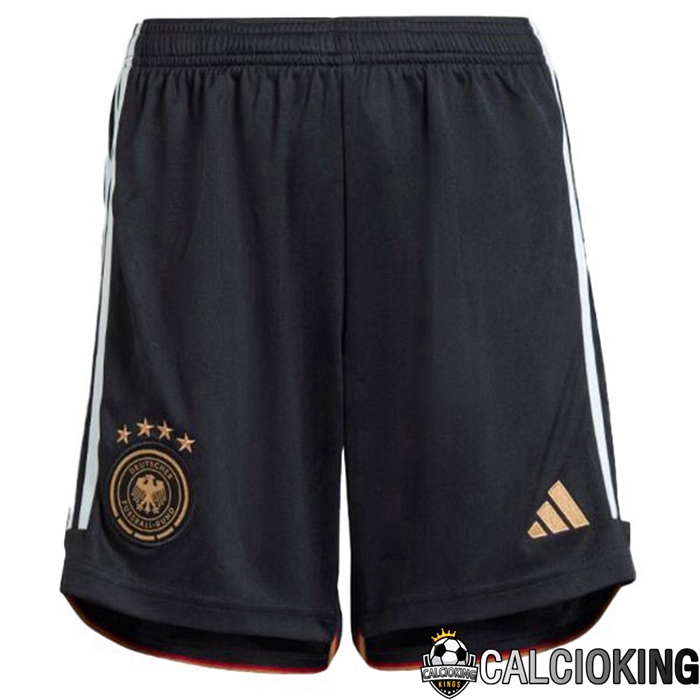 Comprare Maglia Calcio 2024 2025 2026 Personalizzazione,Tuta Da Calcio,Maglie De Calcio Retro Online | Pantaloncini De Calcio Germania Prima Nero Bianco 2022/2023