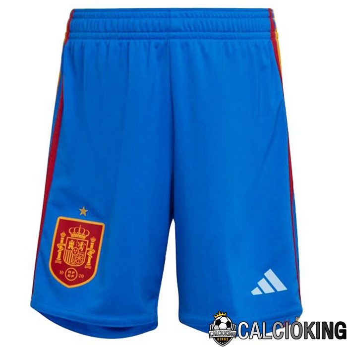 Comprare Maglia Calcio 2024 2025 2026 Personalizzazione,Tuta Da Calcio,Maglie De Calcio Retro Online | Pantaloncini De Calcio Spagna Seconda Blu Bianco 2022/2023