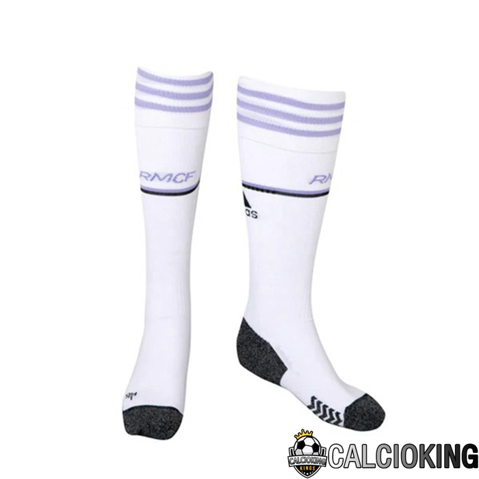 Comprare Maglia Calcio 2024 2025 2026 Personalizzazione,Tuta Da Calcio,Maglie De Calcio Retro Online | Calzini De Calcio Real Madrid Prima Bianco 2022/2023