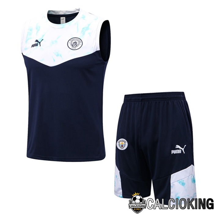 Comprare Maglia Calcio 2024 2025 2026 Personalizzazione,Tuta Da Calcio,Maglie De Calcio Retro Online | Canotta De Calcio Manchester City + Pantaloncini Blu Bianco 2022/2023