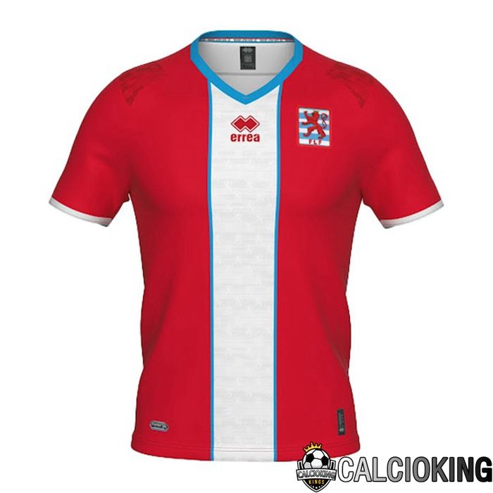 Maglia Calcio Lussemburgo Prima Rosso Bianco 2023/2023