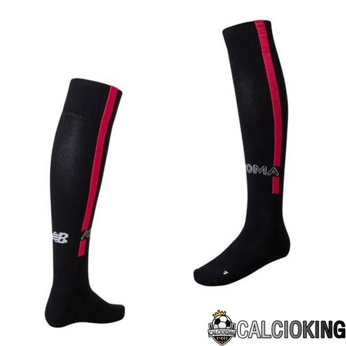Comprare Maglia Calcio 2024 2025 2026 Personalizzazione,Tuta Da Calcio,Maglie De Calcio Retro Online | Calzini De Calcio AS Roma Terza Nero 2022/2023