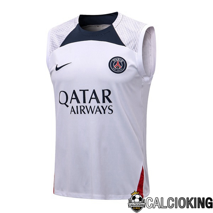 Comprare Maglia Calcio 2024 2025 2026 Personalizzazione,Tuta Da Calcio,Maglie De Calcio Retro Online | Canotta De Calcio Paris PSG Bianco 2022/2023