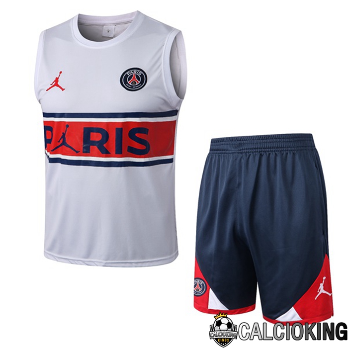 Comprare Maglia Calcio 2024 2025 2026 Personalizzazione,Tuta Da Calcio,Maglie De Calcio Retro Online | Canotta De Calcio Paris PSG + Pantaloncini Bianco 2022/2023