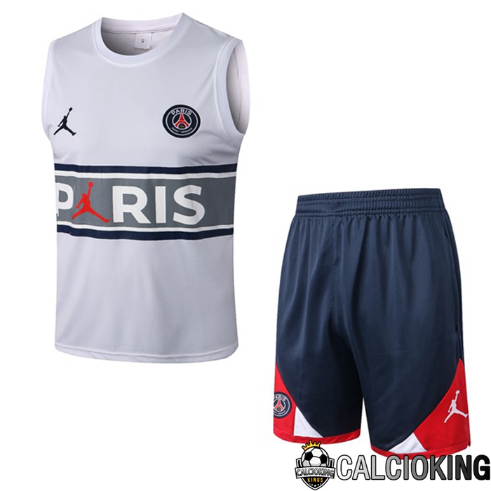 Comprare Maglia Calcio 2024 2025 2026 Personalizzazione,Tuta Da Calcio,Maglie De Calcio Retro Online | Canotta De Calcio Paris PSG + Pantaloncini Bianco 2022/2023