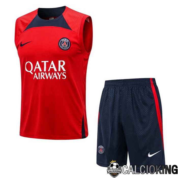 Comprare Maglia Calcio 2024 2025 2026 Personalizzazione,Tuta Da Calcio,Maglie De Calcio Retro Online | Canotta De Calcio Paris PSG + Pantaloncini Rosso 2022/2023