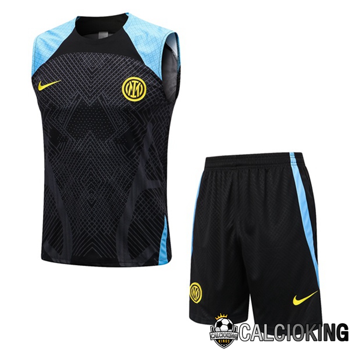 Comprare Maglia Calcio 2024 2025 2026 Personalizzazione,Tuta Da Calcio,Maglie De Calcio Retro Online | Canotta De Calcio Inter Milan + Pantaloncini Nero 2022/2023