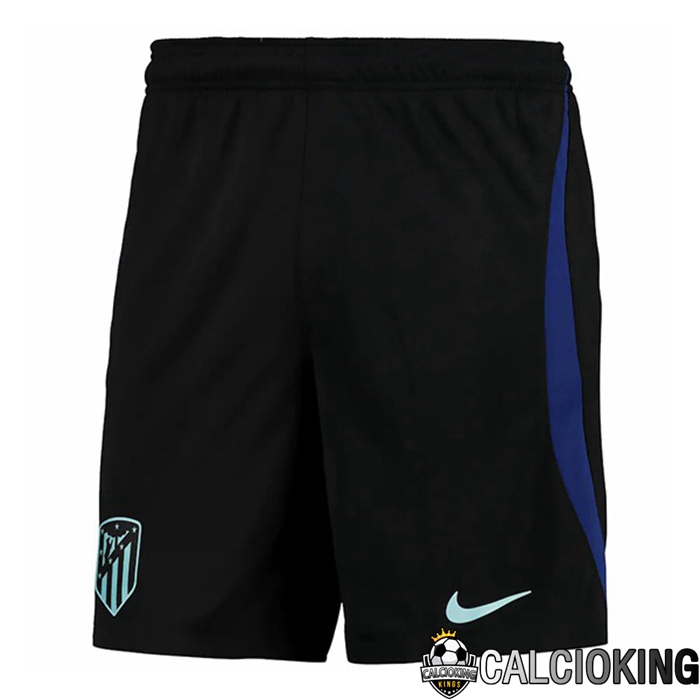 Comprare Maglia Calcio 2024 2025 2026 Personalizzazione,Tuta Da Calcio,Maglie De Calcio Retro Online | Pantaloncini De Calcio Atletico Madrid Seconda Nero 2022/2023