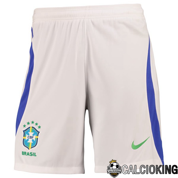 Comprare Maglia Calcio 2024 2025 2026 Personalizzazione,Tuta Da Calcio,Maglie De Calcio Retro Online | Pantaloncini De Calcio Brasile Seconda Bianco 2022/2023