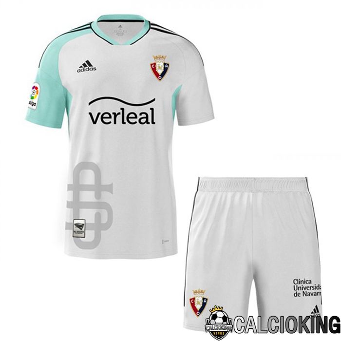 Maglia Calcio CA Osasuna Bambino Terza Bianco 2022/2023