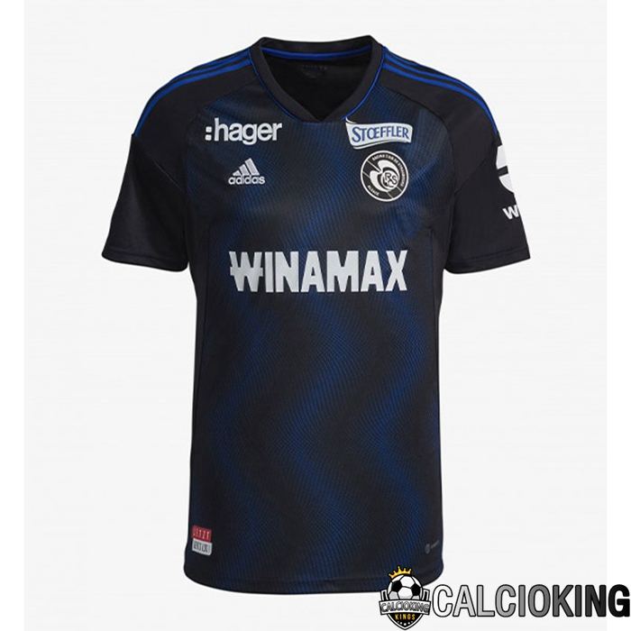 Maglia Calcio RC Strasbourg Alsace Terza Nero 2022/2023