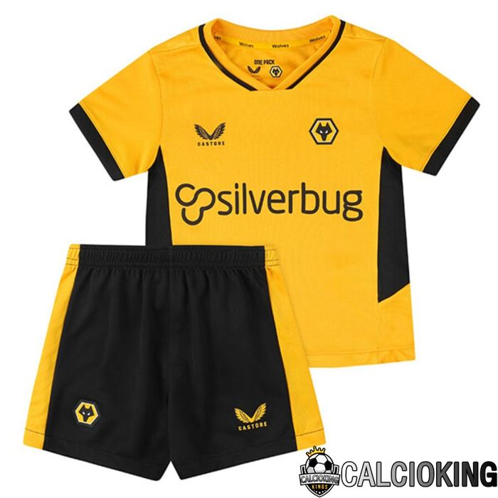 Maglia Calcio Wolves Bambino Prima 2022/2023