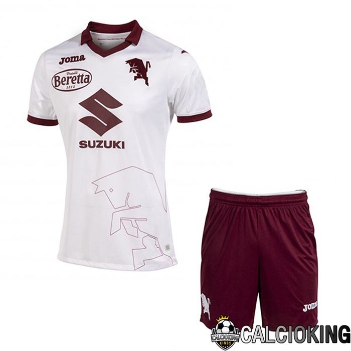 Maglia Calcio Torino FC Bambino Seconda Bianco 2022/2023