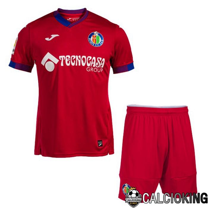 Maglia Calcio FC Getafe CF Bambino Seconda Rosso 2022 2023