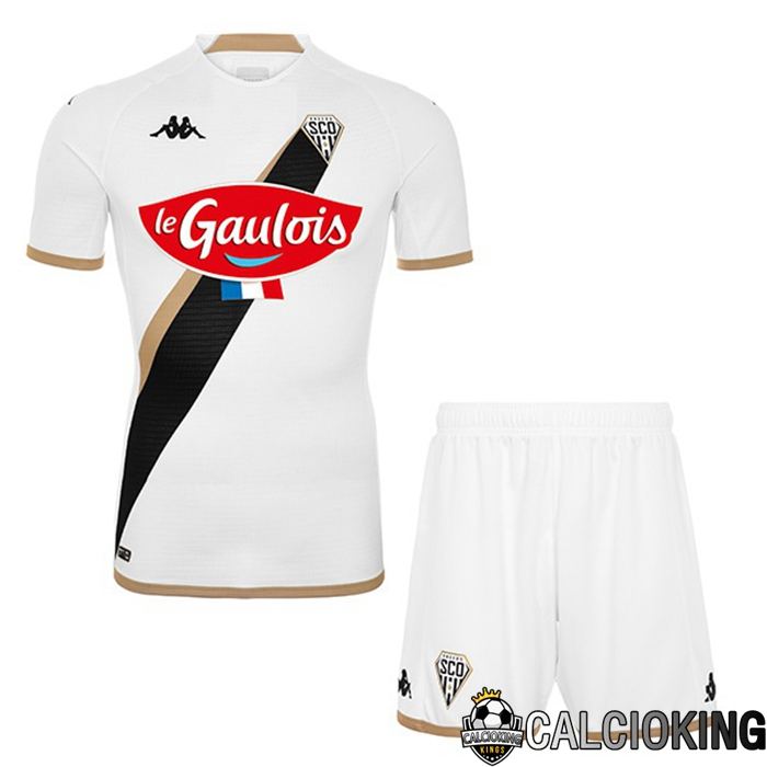 Maglia Calcio Angers SCO Bambino Seconda Bianco 2022 2023