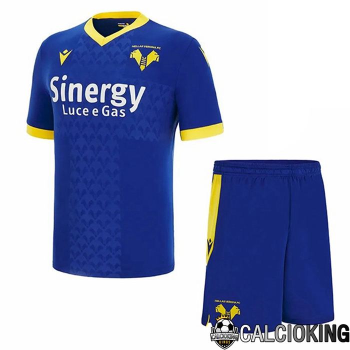 Maglia Calcio Hellas Verona Bambino Prima Blu 2022/2023