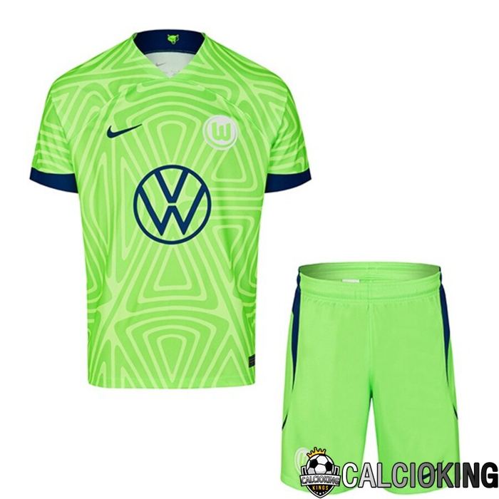 Maglia Calcio VfL Wolfsburg Bambino Prima 2022/2023