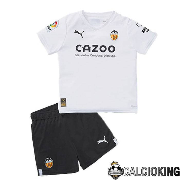Maglia Calcio Valencia CF Bambino Prima Bianco 2022/2023
