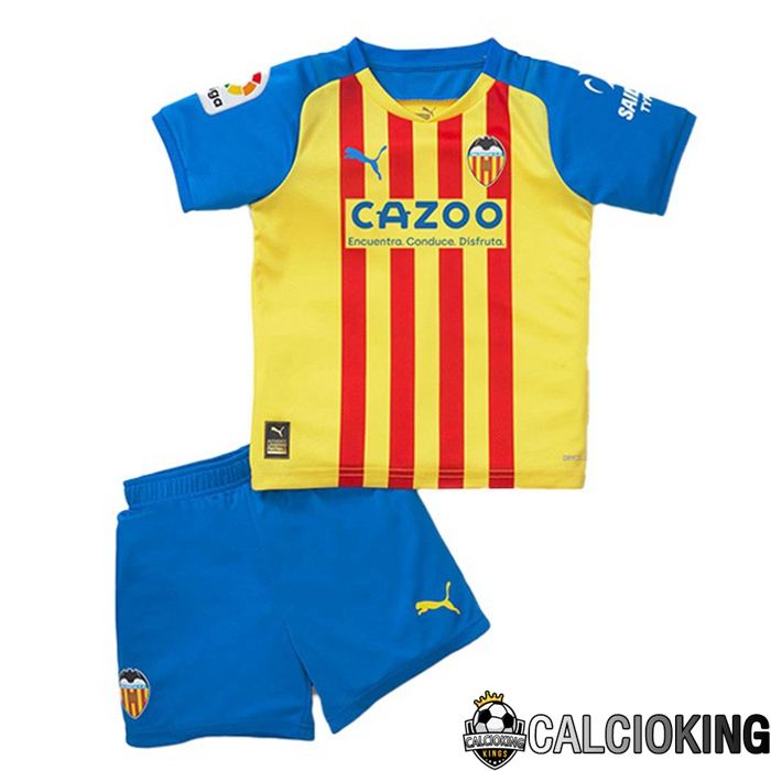 Maglia Calcio Valencia CF Bambino Terza Giallo 2022/2023