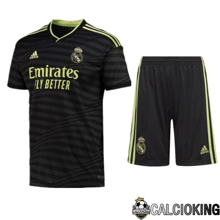 Insieme Maglia Calcio Real Madrid Terza + Pantaloncini 2022/2023
