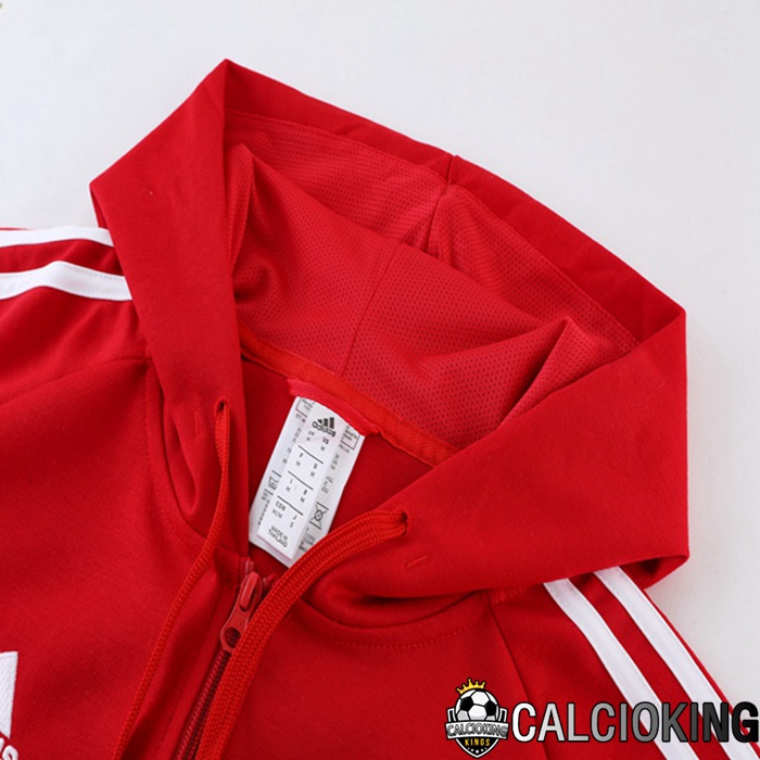 Insieme Giacca Con Cappuccio Tuta Bayern Monaco Rosso 2023/2024