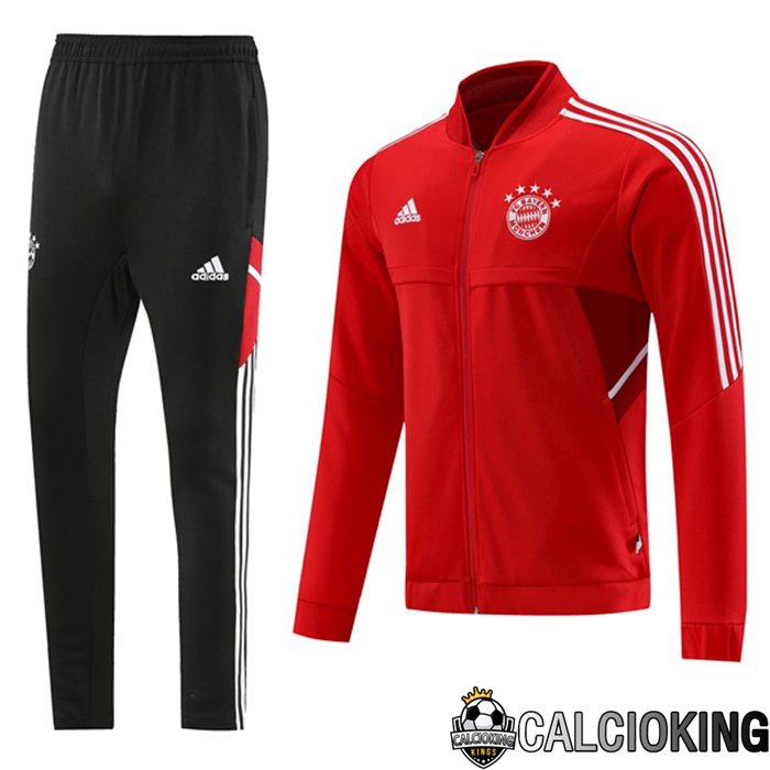 Comprare Maglia Calcio 2024 2025 2026 Personalizzazione,Tuta Da Calcio,Maglie De Calcio Retro Online | Insieme Tuta Calcio - Giacca Bayern Monaco Rosso 2023/2024