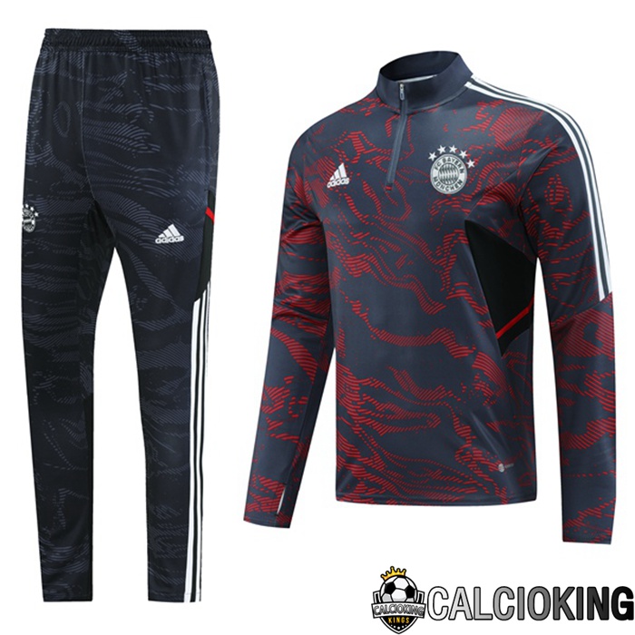 Comprare Maglia Calcio 2024 2025 2026 Personalizzazione,Tuta Da Calcio,Maglie De Calcio Retro Online | Insieme Tuta Calcio Bayern Monaco Rosso Nero 2023/2024