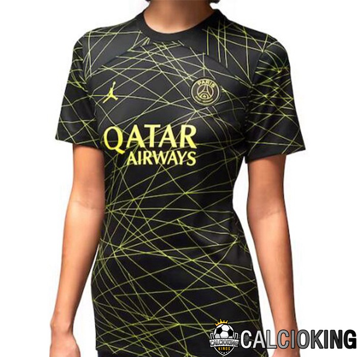 Comprare Maglia Calcio 2024 2025 2026 Personalizzazione,Tuta Da Calcio,Maglie De Calcio Retro Online | Maglie Calcio Paris PSG Donna Quarto Nero 2022/2023