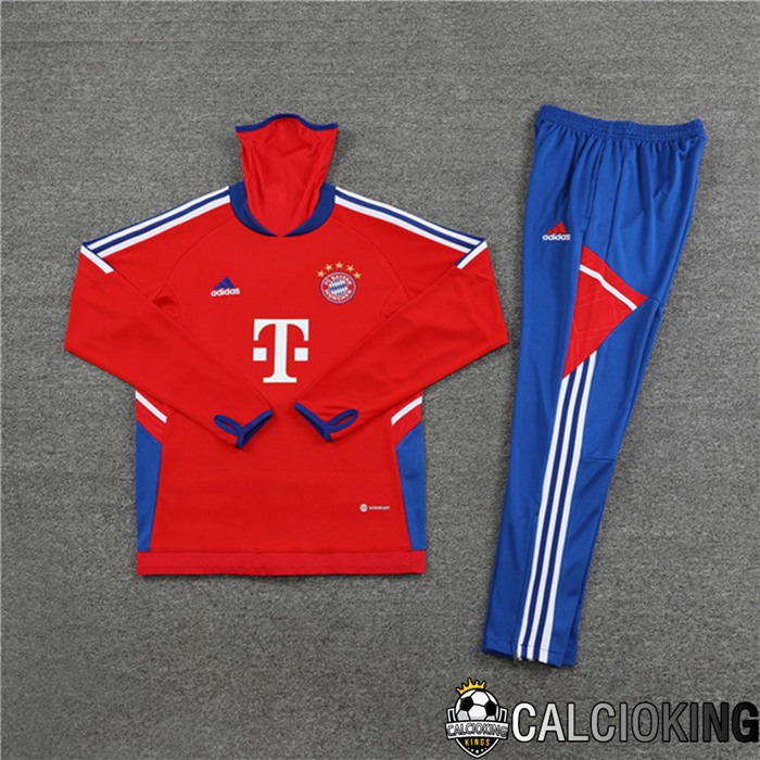 Insieme Tuta Calcio Bayern Monaco Collo alto Rosso 2023/2024