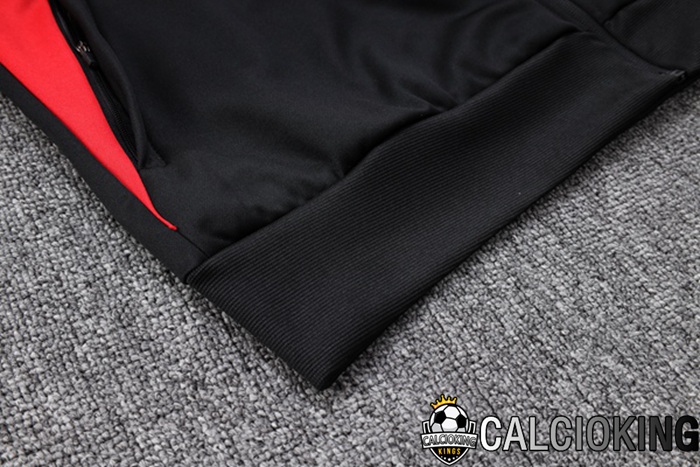 Insieme Giacca Con Cappuccio Tuta Bayern Monaco Nero 2023/2024