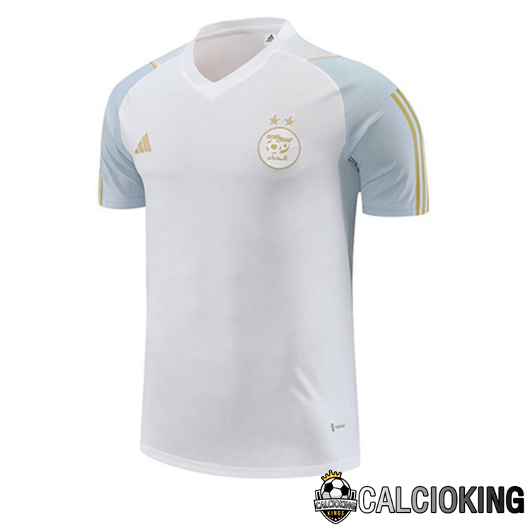 Comprare Maglia Calcio 2024 2025 2026 Personalizzazione,Tuta Da Calcio,Maglie De Calcio Retro Online | T Shirt Allenamento Algeria Bianco 2023/2024