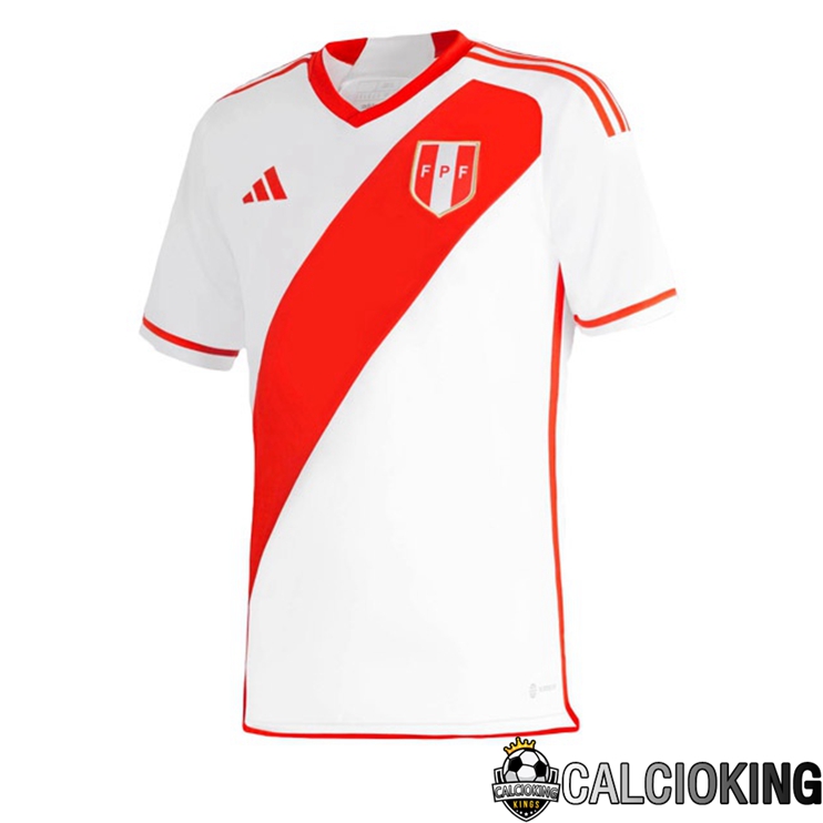 Comprare Maglia Calcio 2024 2025 2026 Personalizzazione,Tuta Da Calcio,Maglie De Calcio Retro Online | Maglie Calcio Perù Prima Bianco 2023/2024