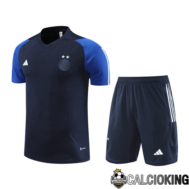 Comprare Maglia Calcio 2024 2025 2026 Personalizzazione,Tuta Da Calcio,Maglie De Calcio Retro Online | T Shirt Allenamento Algeria + Pantaloncini Blu Reale 2023/2024