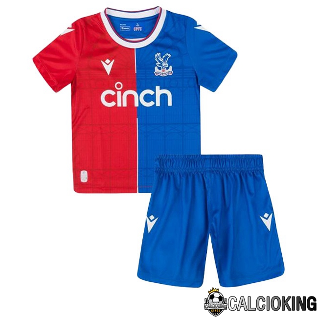 Comprare Maglia Calcio 2024 2025 2026 Personalizzazione,Tuta Da Calcio,Maglie De Calcio Retro Online | Maglia Calcio Crystal Palace Bambino Prima Rosso Blu 2023/2024