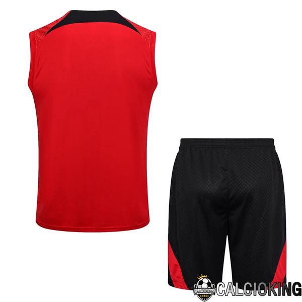 Canotta Calcio Paris PSG + Pantaloncini Rosso 2023/2024