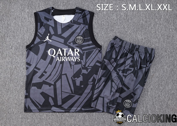 Canotta Calcio Paris PSG + Pantaloncini Nero 2023/2024