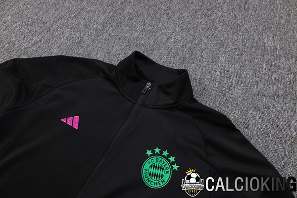 Insieme Tuta Calcio - Giacca Bayern Monaco Nero 2023/2024