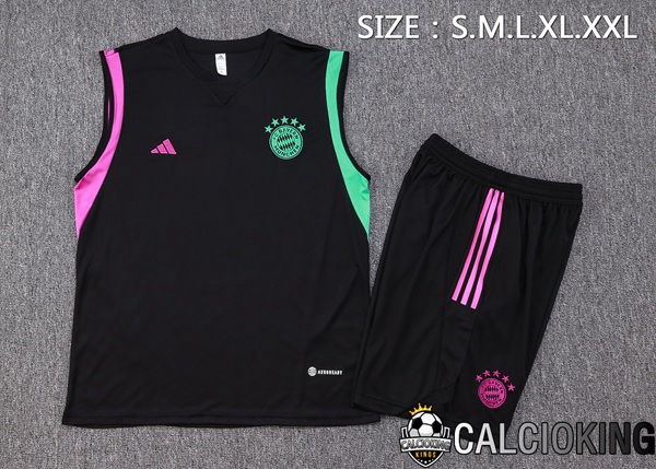 Canotta Calcio Bayern Monaco + Pantaloncini Nero 2023/2024