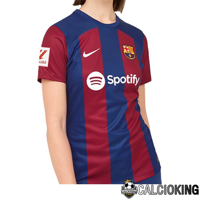 Maglie Calcio FC Barcellona Donna Prima Blu Rosso 2023/2024