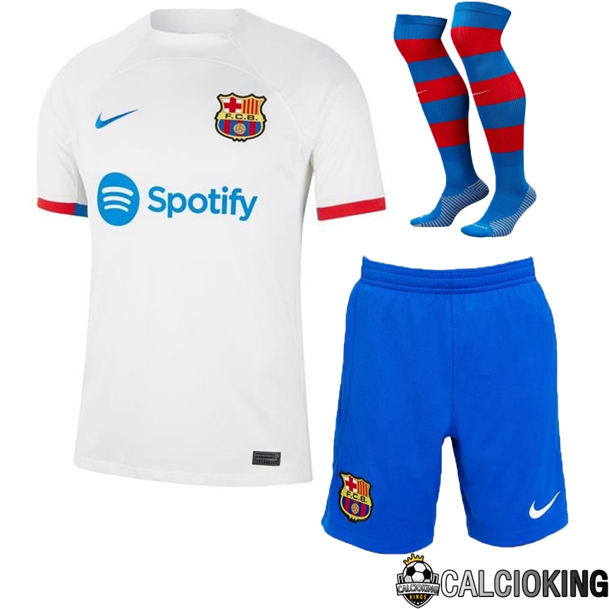 Insieme Maglie Calcio FC Barcellona Seconda (Pantaloncini + Calzini) 2023/2024