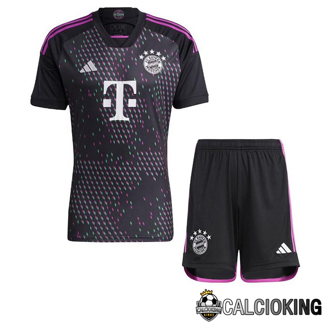 Comprare Maglia Calcio 2024 2025 2026 Personalizzazione,Tuta Da Calcio,Maglie De Calcio Retro Online | Maglie Calcio Bayern Monaco Bambino Seconda Nero 2023/2024