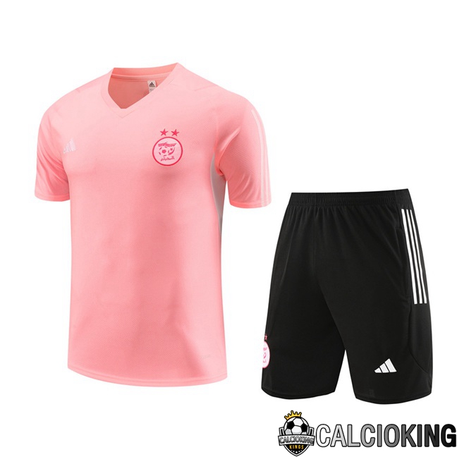 Comprare Maglia Calcio 2024 2025 2026 Personalizzazione,Tuta Da Calcio,Maglie De Calcio Retro Online | T Shirt Allenamento Algeria + Pantaloncini Rosa 2023/2024