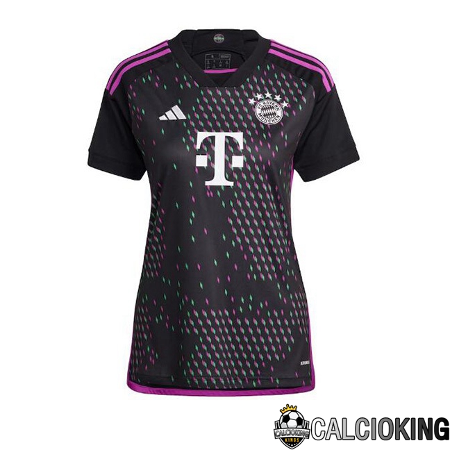 Comprare Maglia Calcio 2024 2025 2026 Personalizzazione,Tuta Da Calcio,Maglie De Calcio Retro Online | Maglie Calcio Bayern Monaco Donna Seconda Nero 2023/2024