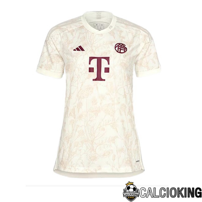 Comprare Maglia Calcio 2024 2025 2026 Personalizzazione,Tuta Da Calcio,Maglie De Calcio Retro Online | Maglie Calcio Bayern Monaco Donna Terza Giallo 2023/2024