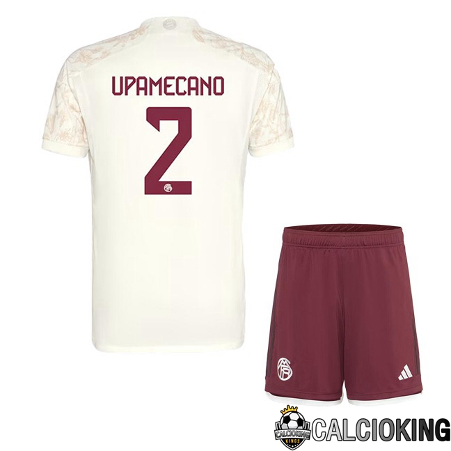 Comprare Maglia Calcio 2024 2025 2026 Personalizzazione,Tuta Da Calcio,Maglie De Calcio Retro Online | Maglie Calcio Bayern Monaco (Upamecano 2) Bambino Terza Giallo 2023/2024