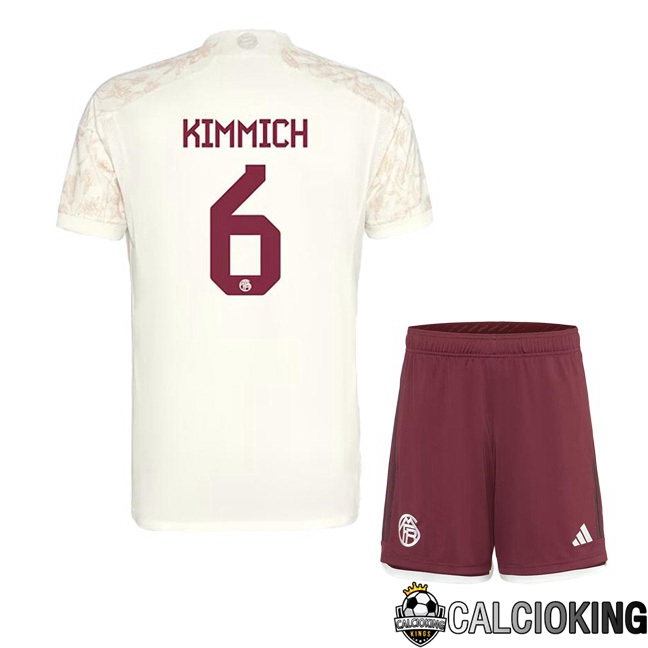 Comprare Maglia Calcio 2024 2025 2026 Personalizzazione,Tuta Da Calcio,Maglie De Calcio Retro Online | Maglie Calcio Bayern Monaco (Kimmich 6) Bambino Terza Giallo 2023/2024