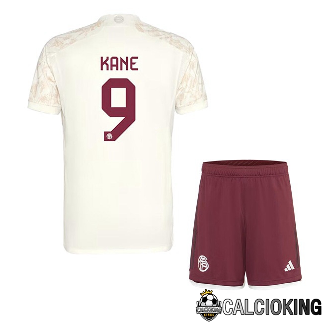 Comprare Maglia Calcio 2024 2025 2026 Personalizzazione,Tuta Da Calcio,Maglie De Calcio Retro Online | Maglie Calcio Bayern Monaco (Kane 9) Bambino Terza Giallo 2023/2024