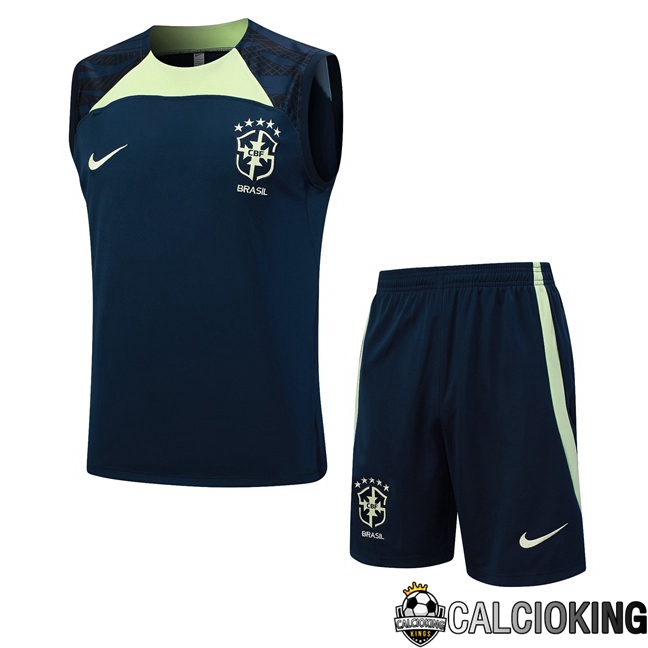 Comprare Maglia Calcio 2024 2025 2026 Personalizzazione,Tuta Da Calcio,Maglie De Calcio Retro Online | Canotta Calcio Brasile + Pantaloncini Blu Reale 2023/2024