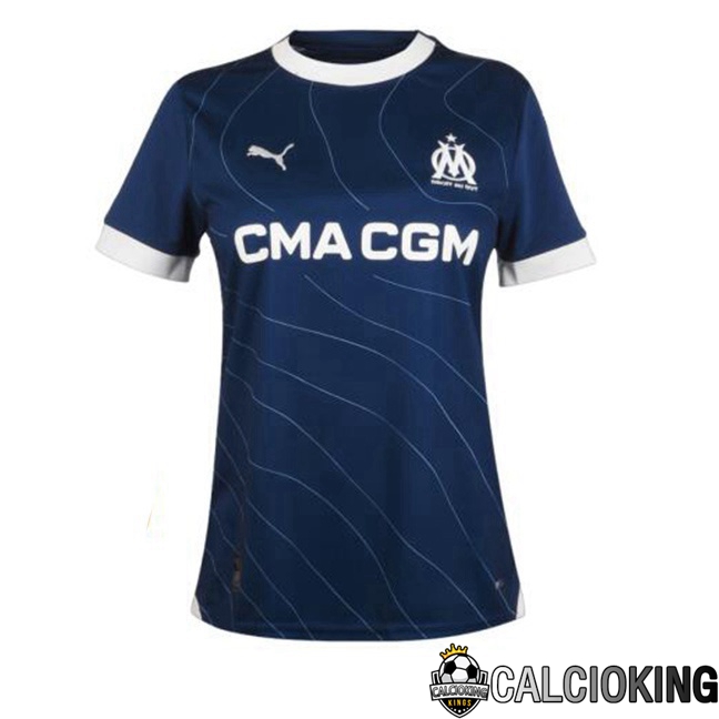 Comprare Maglia Calcio 2024 2025 2026 Personalizzazione,Tuta Da Calcio,Maglie De Calcio Retro Online | Maglie Calcio Marsiglia OM Donna Seconda Blu 2023/2024